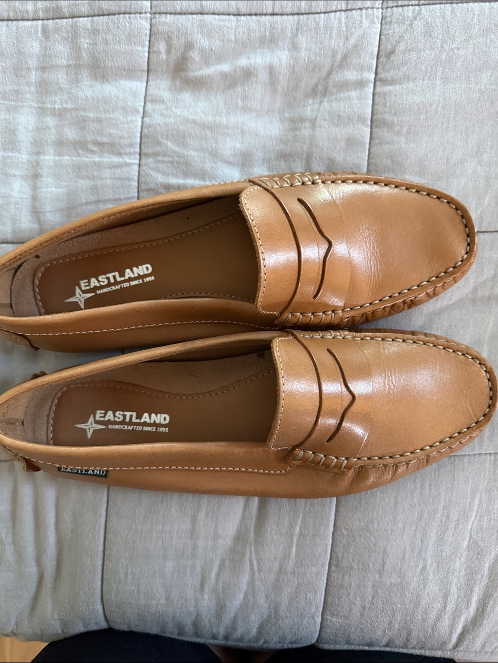 Eastland Leather Penny Loafers in Tan